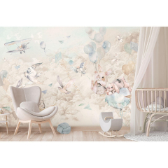 Stenske tapete za otroško sobo DREAM BABY BOY (300x280 cm), Malumi