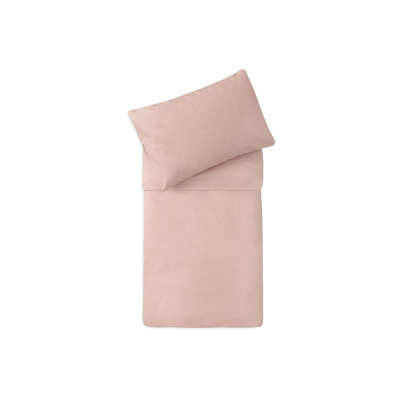 Pudrasto roza 2-delna posteljnina TWINKLING WILD ROSE, 135/140x100 cm, Jollein  -AKCIJA