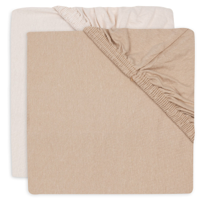 Set 2 jogi rjuh 120x60 cm, BLUSH/WILD ROSE bombažni jersey (2 kosa), Jollein®