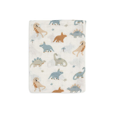 Kremno bele krpice za umivanje ROARSOME 15x20cm (3 kosi) Jollein®