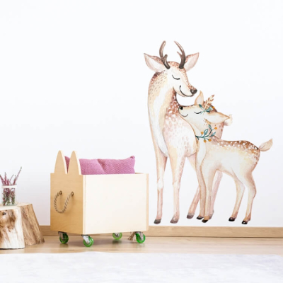 Stenske nalepke BAMBI in mamica DK262 (66x93 cm), Yoko Design - ZADNJI KOS