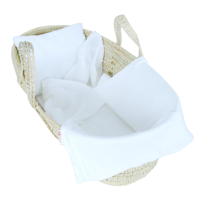 Bela muslin odeja z vzglavnikom, BabyLux