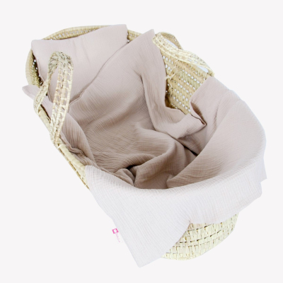 Bež muslin odeja z vzglavnikom, BabyLux