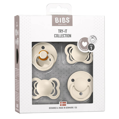 Darilni set 4 dud BIBS - TRY IT Collection, Ivory (0m+)