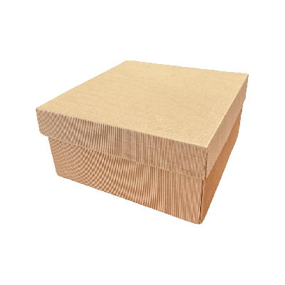 Rjava darilna škatla s pokrovom 30x30x15 cm - AKCIJA