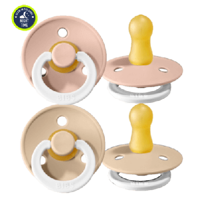 Duda BIBS - Vanilla&Blush 6-18M NIGHT (2 kosa) - ZADNJI KOSI