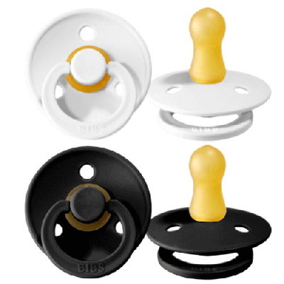 Duda BIBS - Black&White 6-18M (2 kosa) - ZADNJI KOSI