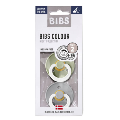 Duda BIBS - Sage&Cloud 0-6M NIGHT (2 kosa) - ZADNJI KOS