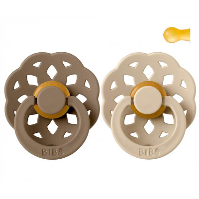 Duda BIBS - Vanilla & Dark Oak, BOHEME 0-6M (2 kosa) -ZADNJI KOSI