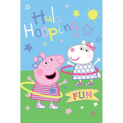 Flis odeja Pujsa PEPA Hula Hooping, 100x150 cm -AKCIJA