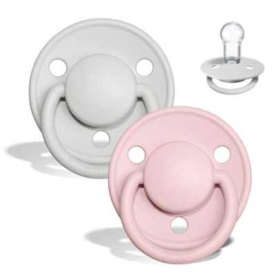 Duda BIBS - Haze&Blossom Silicone, DE LUX 0-36m (2 kosa) - ZADNJI KOSI