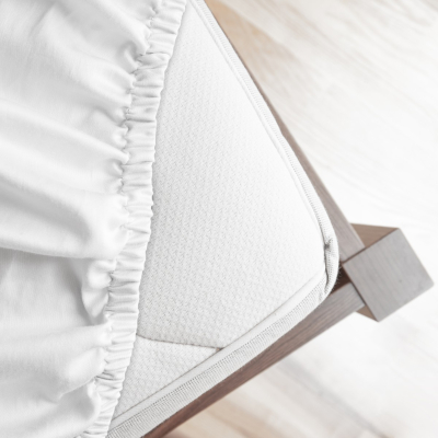 Premium SATEN jogi rjuha 90x200 cm – bela