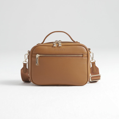 KARAMEL RJAVA torbica za mamice Crossbody VERA PREMIUM, Joissy - ZADNJI KOS