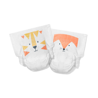EKO plenice KIT&KIN lisička in tiger (34 kosov) – velikost 4 (9-14 kg)