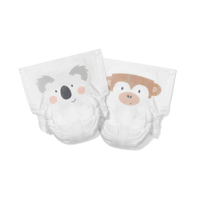EKO plenice KIT&KIN koala in opica (28 kosov) – velikost 5 (11+ kg)