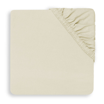 Kremno bela jogi rjuha 80/90x40 cm IVORY, bombažni jersey, Jollein®