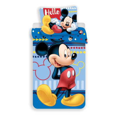 Modra 2-delna posteljnina MICKEY MOUSE 140x200 cm, ©DISNEY