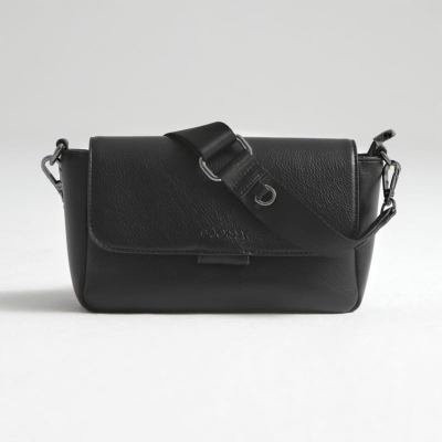 ČRNA torbica za mamice MINI Crossbody KENZA black metal, Joissy