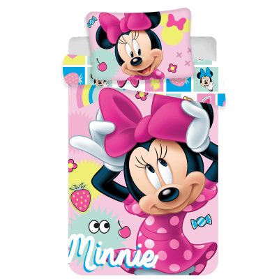 Roza 2-delna posteljnina MINNIE MOUSE Sweet 135x100 cm, ©DISNEY