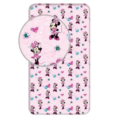 Minnie Mouse bombažna rjuha 90x200 cm