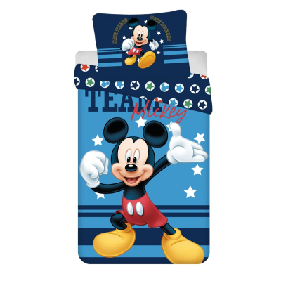 Modra 2-delna posteljnina MICKEY MOUSE 140x200 cm, ©DISNEY