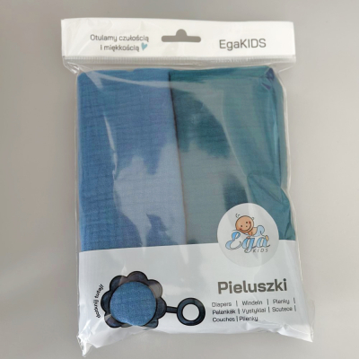 Muslin tetra pleničke PETROL MODRE (2 KOSA), Ega
