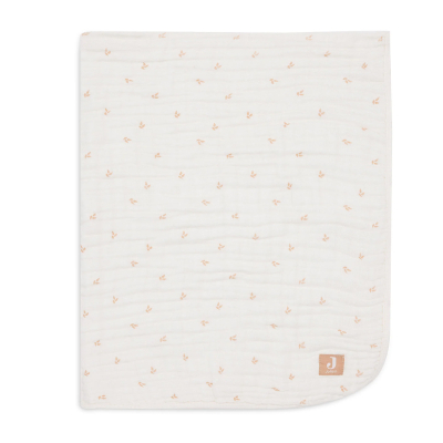 Kremno bela muslin odeja HARVEST MOONSTONE, 75x100 cm, Jollein