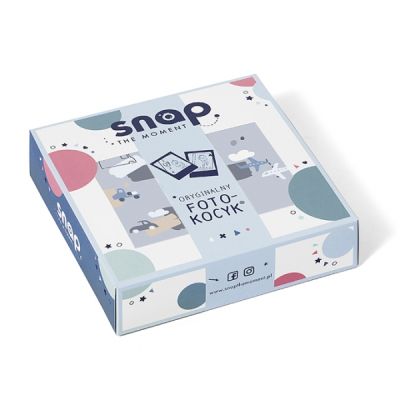 Megleno modra odejica Photo-blanket® FOGGY BLUE 80x100 cm, Snap the Moment SLO - ZADNJI KOSI