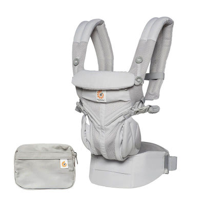 Biserno siva Ergobaby nosilka Cool Air Omni 360, Pearl Grey
