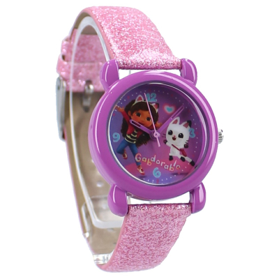 Roza otroška ura Gabby's Dollhouse Kids Time! 582-00613 - ZADNJI KOSI