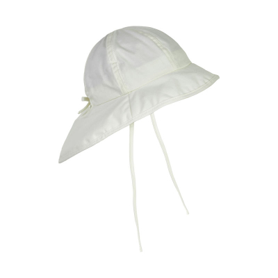 Kremno bel otroški klobuček z UV zaščito (UPF 50+) 6-12 m, MARSHMALLOW WHITE – En Fant-P