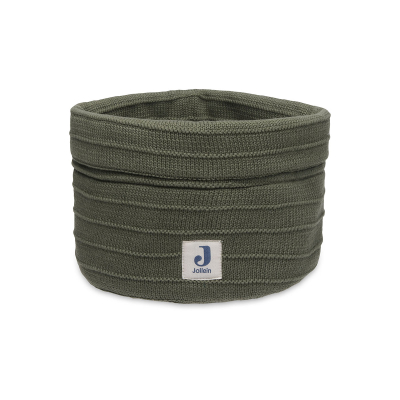 Zelen pleten koš za shranjevanje PURE KNIT LEAF GREEN, Jollein® - ZADNJI KOSI