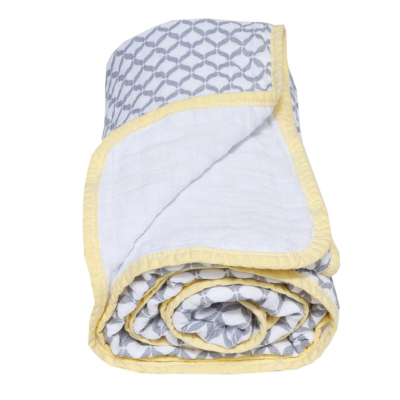 Dvoslojna muslin odeja SIVA 95x110 cm Motherhood  - ZADNJI KOSI
