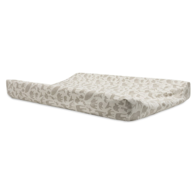 Bež PREVLEKA za previjalno blazino ANIMALS NOUGAT 50x70 cm, Jollein®