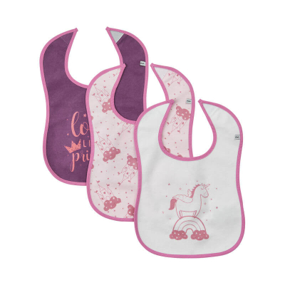 Roza-vijolični slinčki LADY PINK (3 kosi) Pippi® - ZADNJI KOSI
