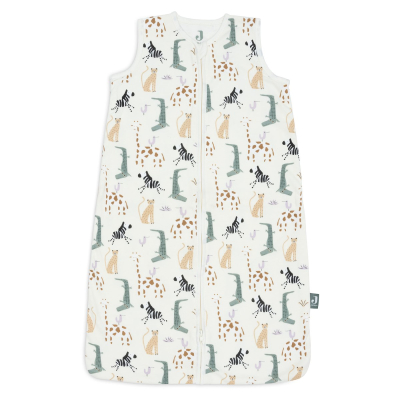 Kremno bela jersey spalna vreča brez rokav JUNGLE JAMBO, 6-18 m, Jollein®