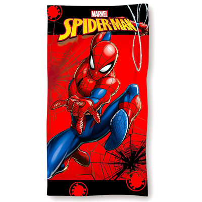 Rdeča kopalna brisača SPIDER-MAN, 70x140 cm 