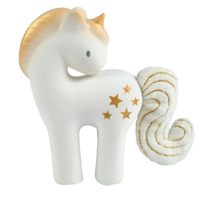 Mehka igrača - grizalo za dojenčka SHINING STARS UNICORN (0m+), TIKIRI 