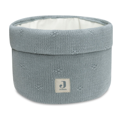 Zelen pleten koš za shranjevanje Cosy Knit Sea Green, Jollein® 