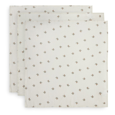 Kremno bele tetra plenice ROSEHIP (70X70 cm) – 3 kosi, Jollein®