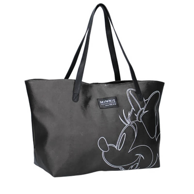 Črna nakupovalna torba Minnie Mouse, Forever Famous, Disney - ZADNJI KOS