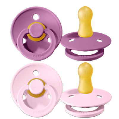 Duda BIBS - Lavender&Pink, 0-6M (2 kosa)