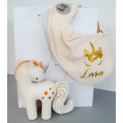 Darilni set za dojenčka Unicorn + personalizacija