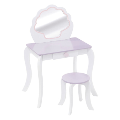 Bela otroška kozmetična miza z ogledalom MORSKA DEKLICA, Atmosphera®
