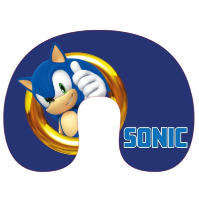Modra otroška potovalna blazina Sonic