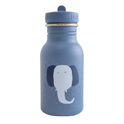 Modra otroška steklenička MRS. ELEPHANT (350 ml), trixie