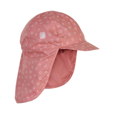 Roza klobuček - kapa s šiltom za dojenčka z UV zaščito (UPF 50+) 1-2 leti – ROSETTE SRČKI, En Fant