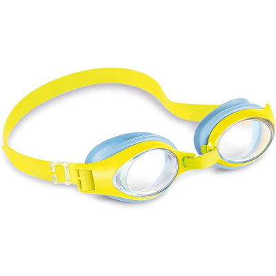 Otroška plavalna očala JUNIOR, Modro-rumena 3-8 let, Intex