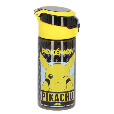 Črna-rumena otroška steklenička POKEMON Pikachu (500 ml)