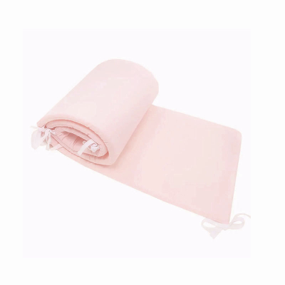 Kompaktna pudrasto roza obroba za posteljico, 180x30 cm Largo